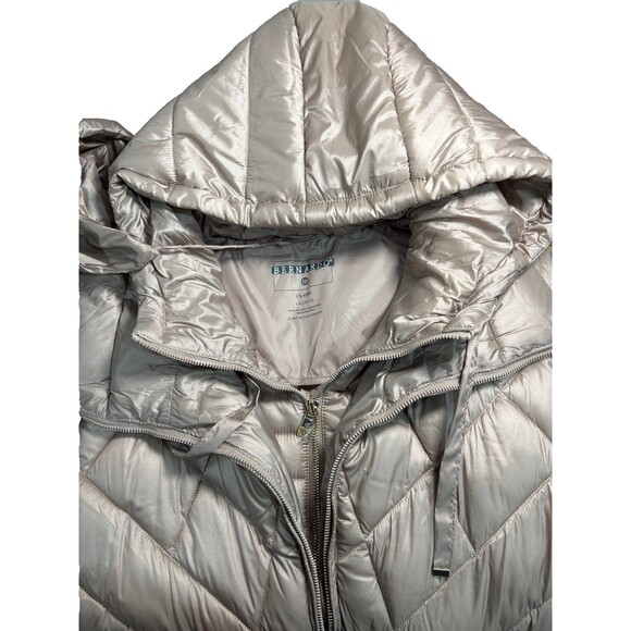 New Bernardo Performance Puffer Jacket Women’s Packable Hooded Beige Brown 1X - Picture 5 of 12